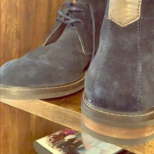 1901 Navy Blue Suede shoes